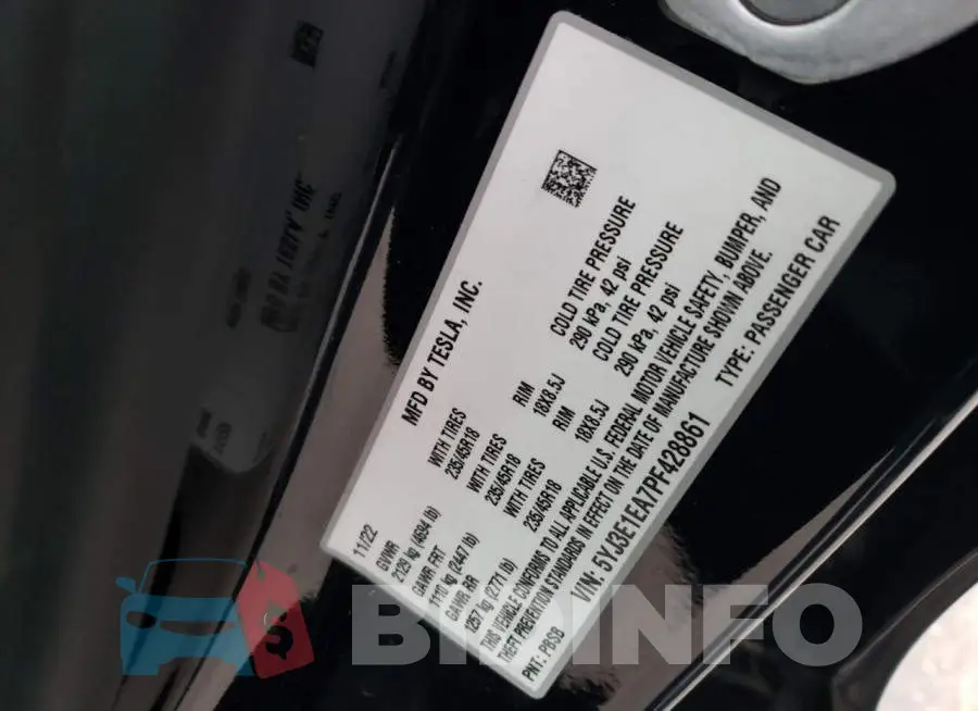5YJ3E1EA7PF428861 Photo# 13