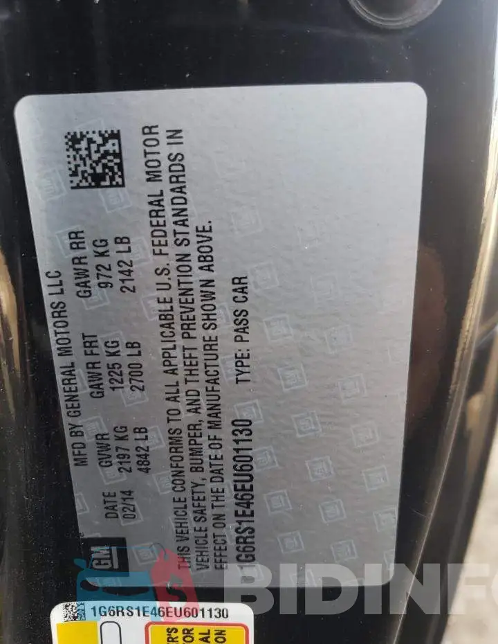 1G6RS1E46EU601130 Photo# 12