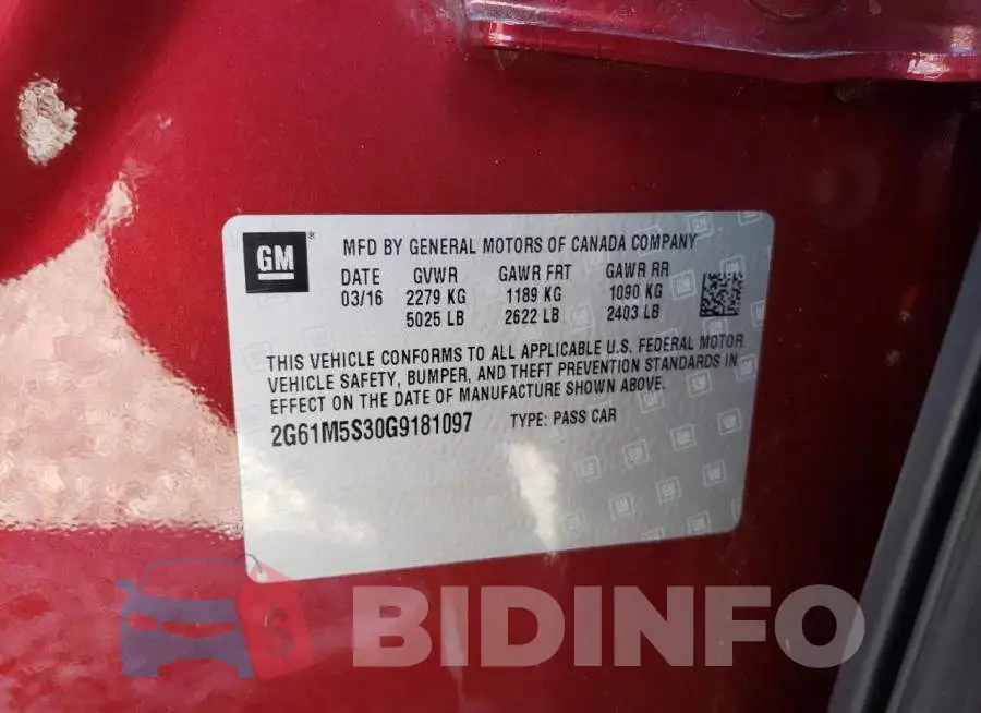 2G61M5S30G9181097 Photo# 12