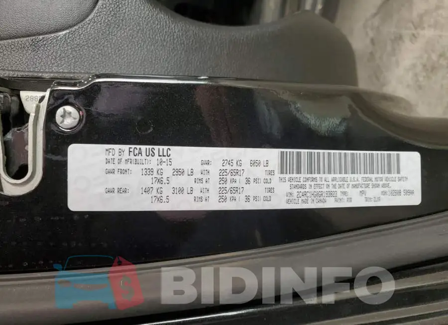2C4RC1HG0GR193823 Photo# 13
