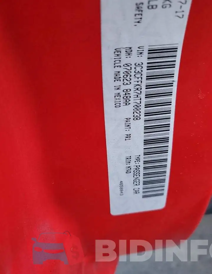 3C3CFFKR7HT700238 Photo# 12