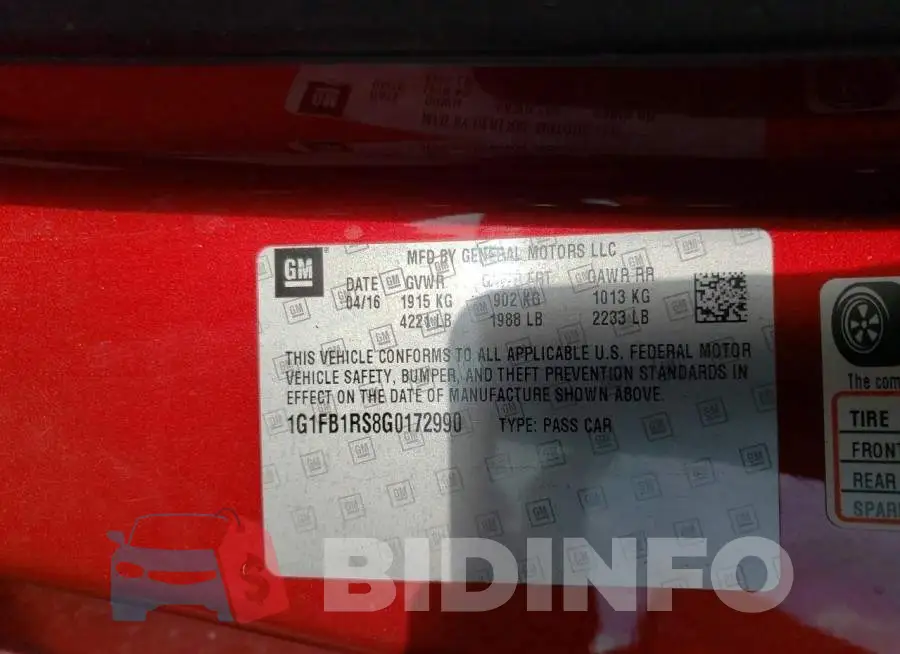 1G1FB1RS8G0172990 Photo# 13