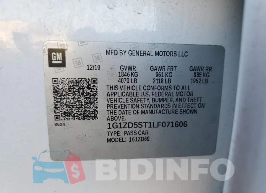 1G1ZD5ST1LF071606 Photo# 12