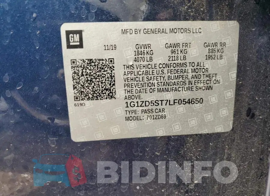 1G1ZD5ST7LF054650 Photo# 12