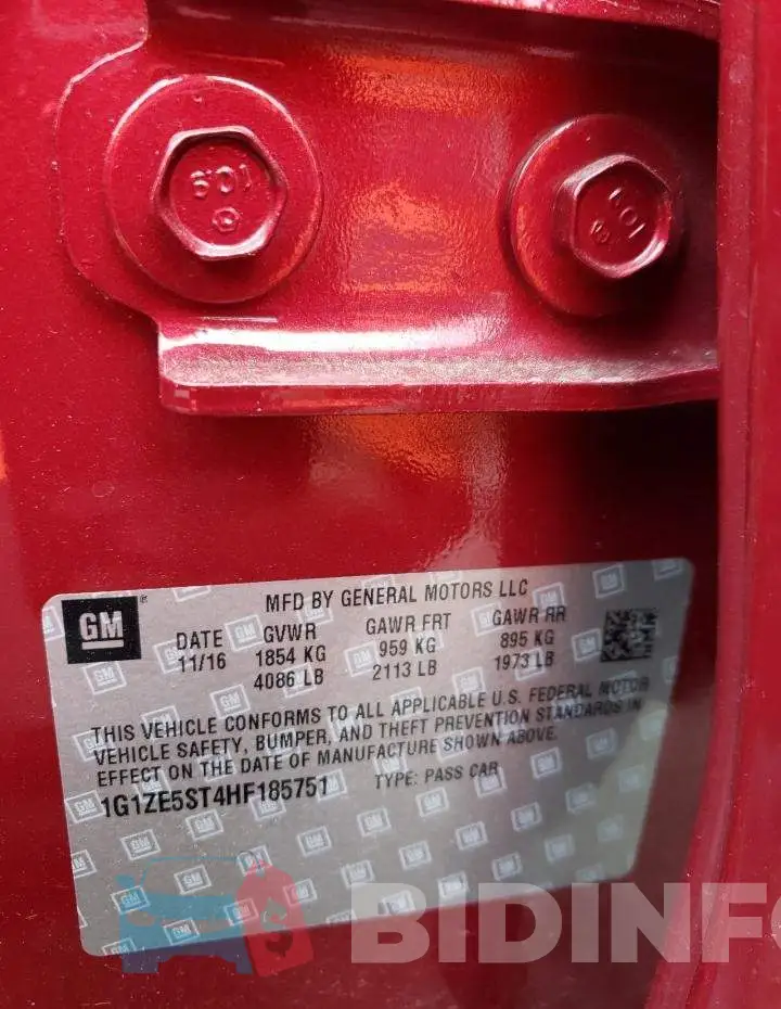 1G1ZE5ST4HF185751 Photo# 12