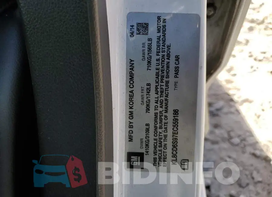 KL8CD6S97EC559186 Photo# 12