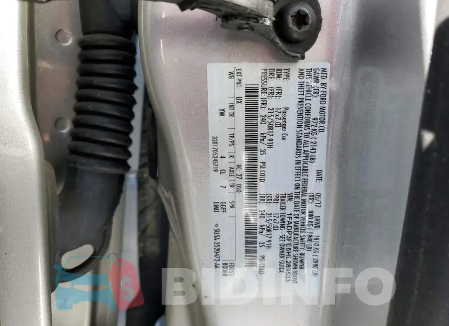 1FADP3FE6HL289533 Photo# 12