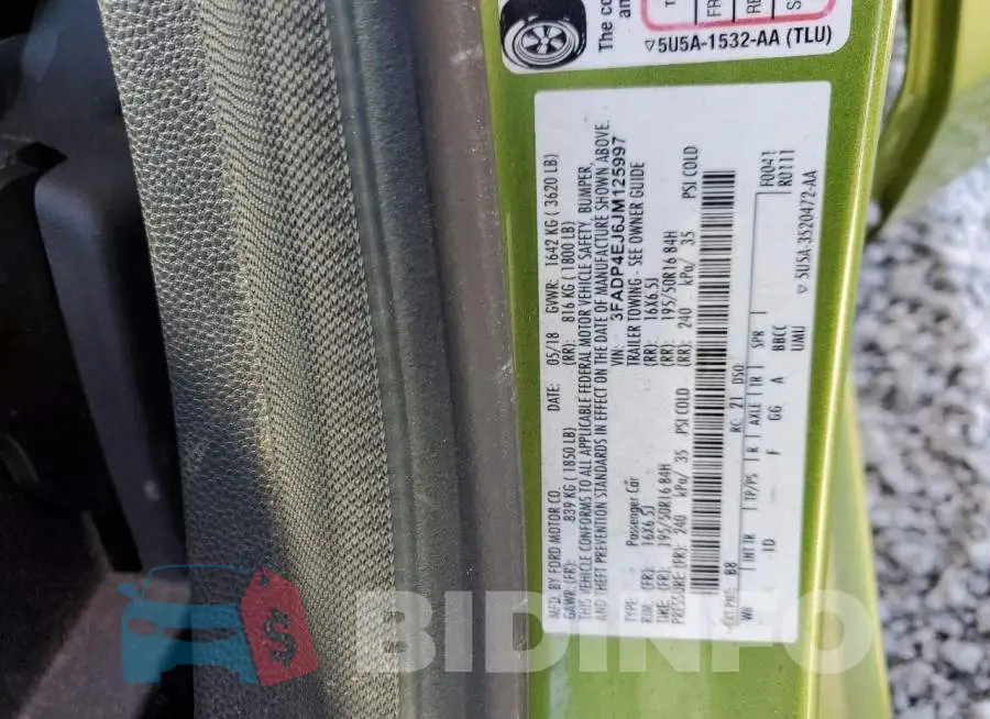 3FADP4EJ6JM125997 Photo# 12
