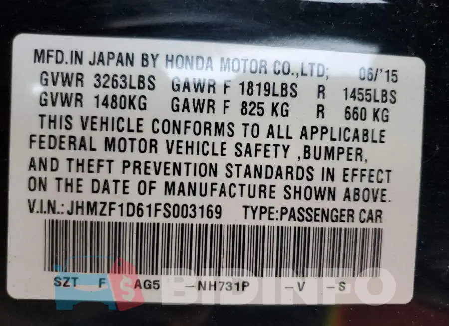 JHMZF1D61FS003169 Photo# 12