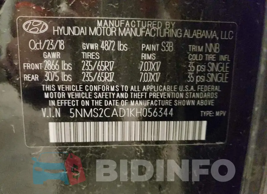 5NMS2CAD1KH056344 Photo# 12
