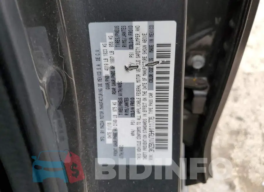 3MZBN1V76HM111776 Photo# 12