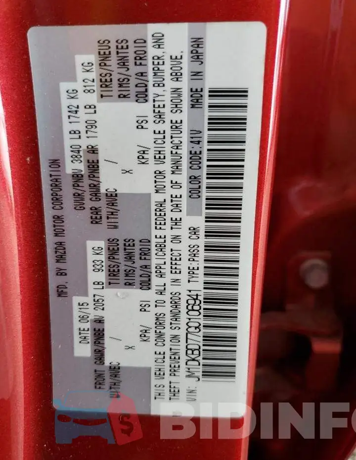 JM1DKBD77G0106941 Photo# 13