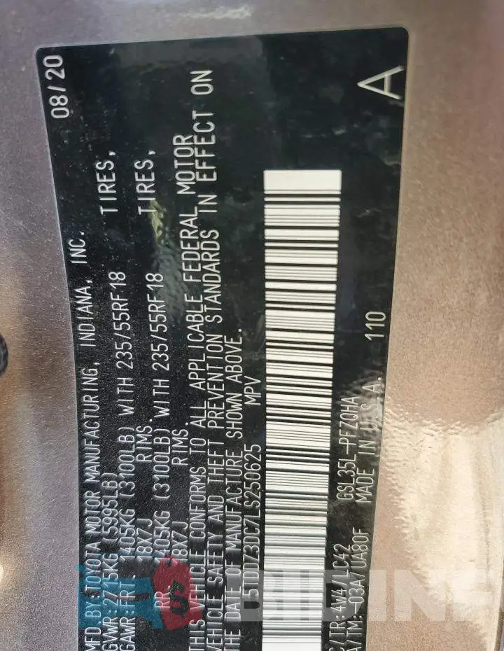 5TDDZ3DC7LS250625 Photo# 14