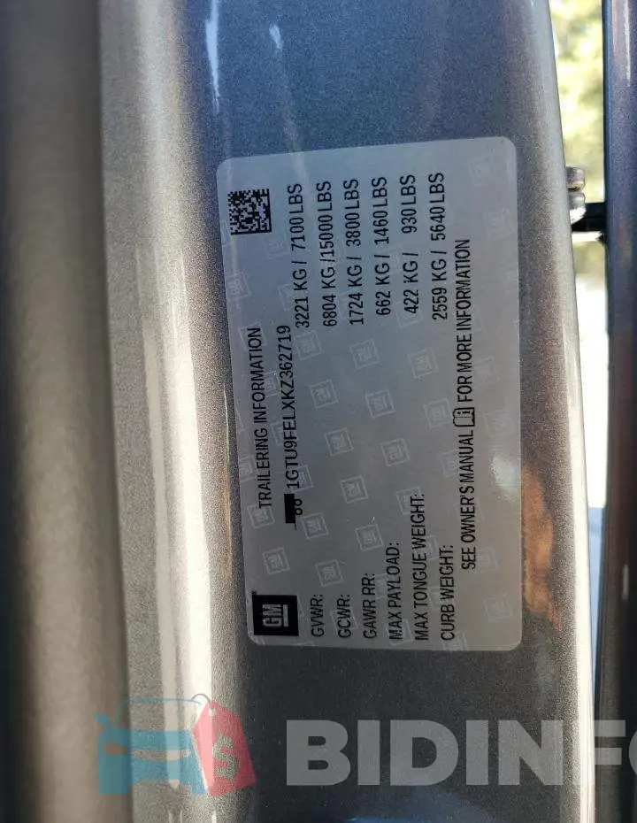 1GTU9FELXKZ362719 Photo# 12