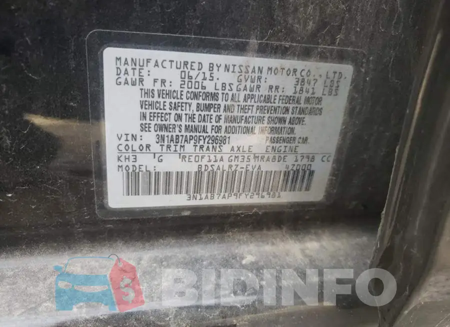 3N1AB7AP9FY296981 Photo# 12