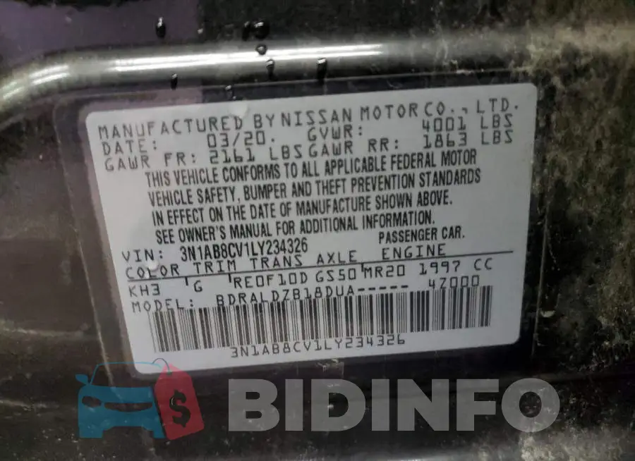 3N1AB8CV1LY234326 Photo# 12