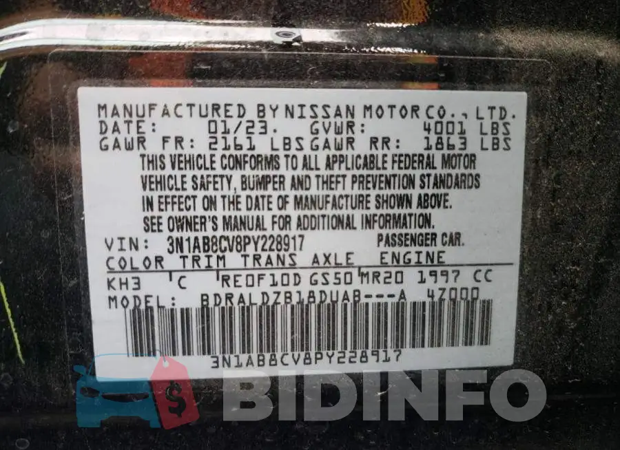 3N1AB8CV8PY228917 Photo# 12