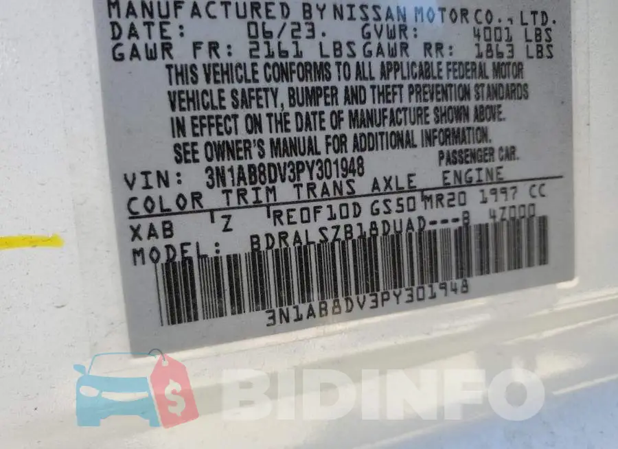 3N1AB8DV3PY301948 Photo# 13