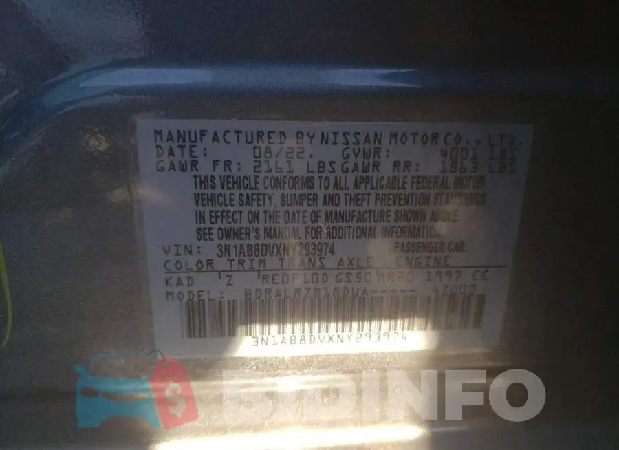 3N1AB8DVXNY293974 Photo# 12