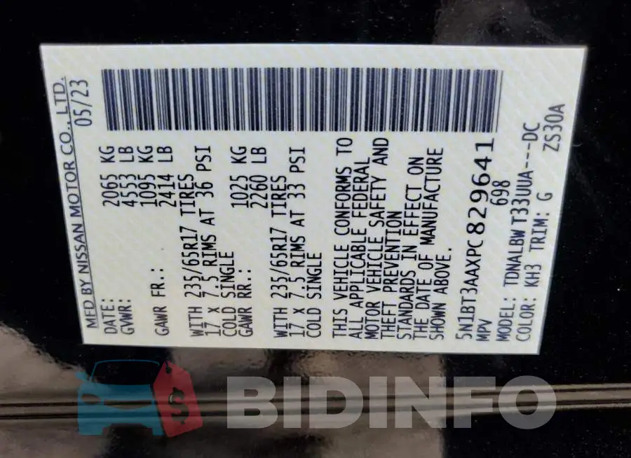 5N1BT3AAXPC829641 Photo# 12