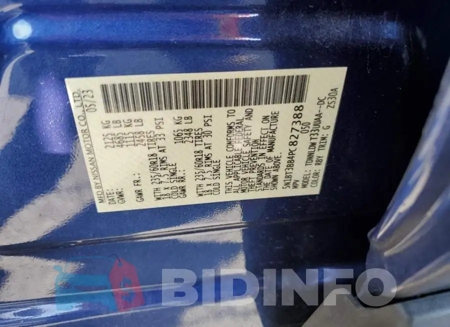 5N1BT3BB4PC827388 Photo# 14
