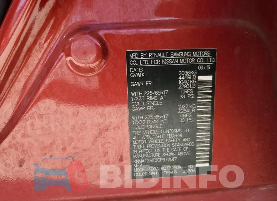KNMAT2MT3GP672017 Photo# 14