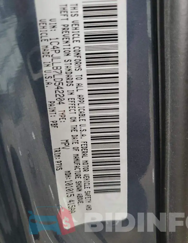 1C4PJLLB7LD542204 Photo# 12