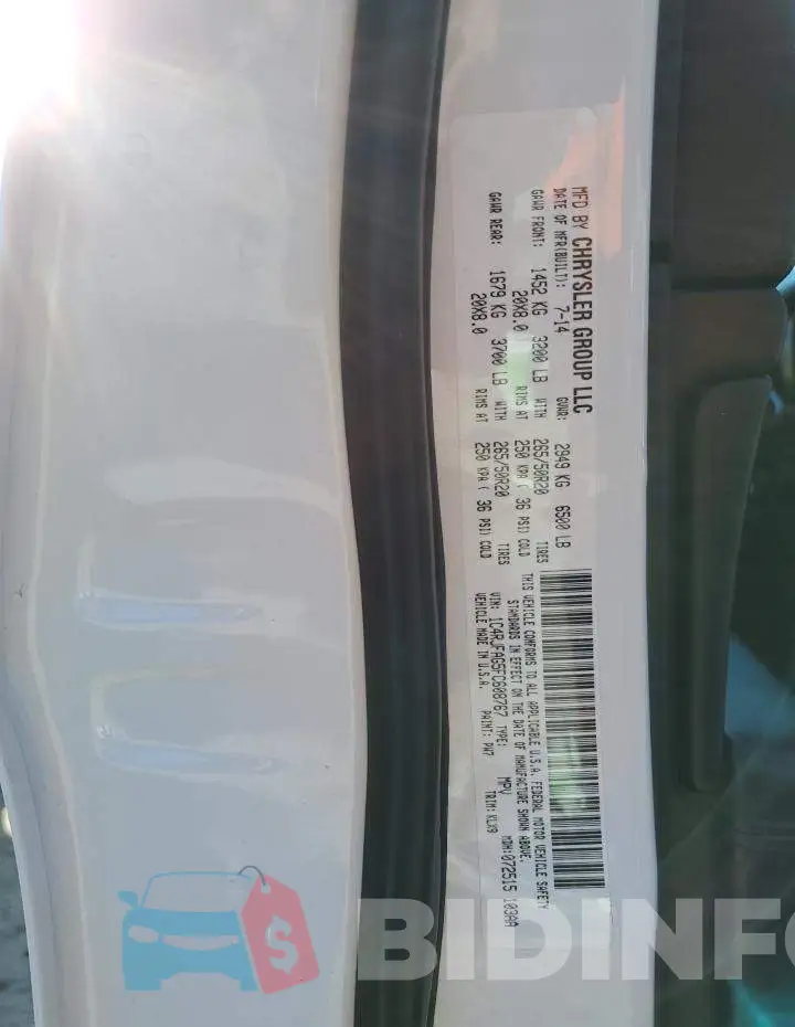 1C4RJFAG5FC608767 Photo# 13
