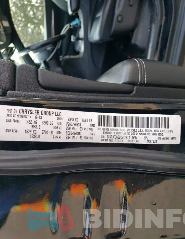 1C4RJFBG2EC217914 Photo# 13