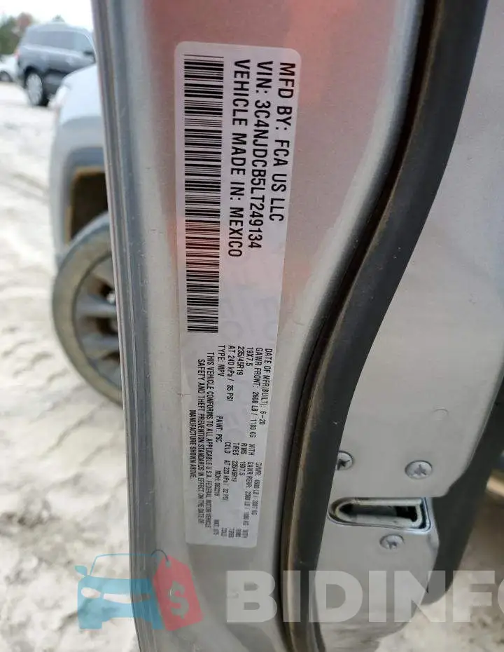 3C4NJDCB5LT249134 Photo# 13
