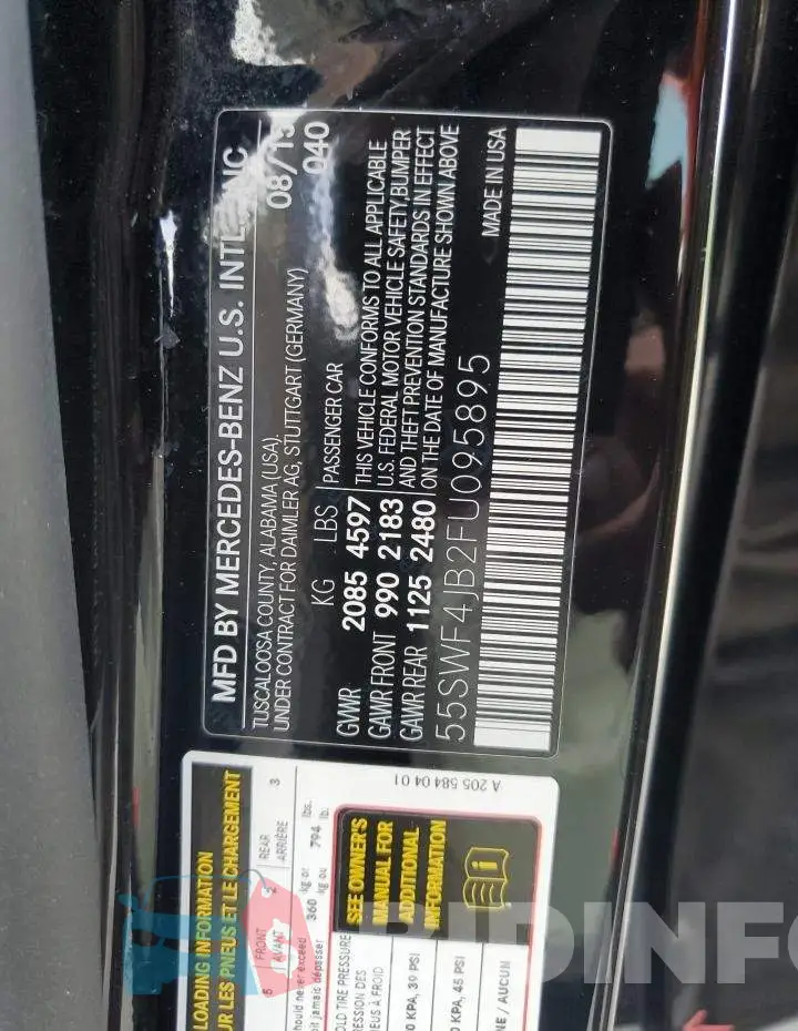 55SWF4JB2FU095895 Photo# 12