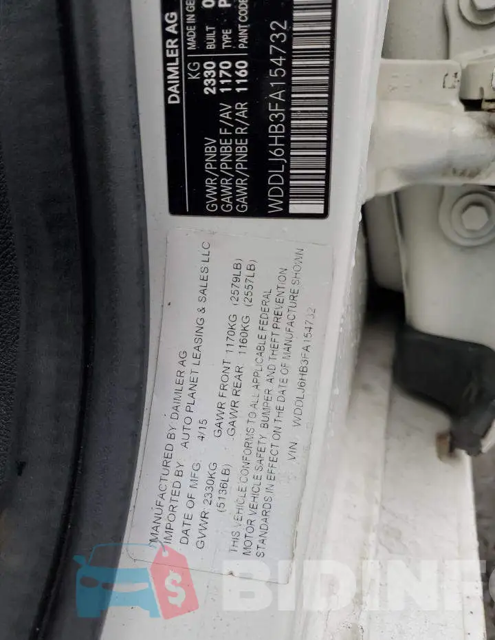 WDDLJ6HB3FA154732 Photo# 12