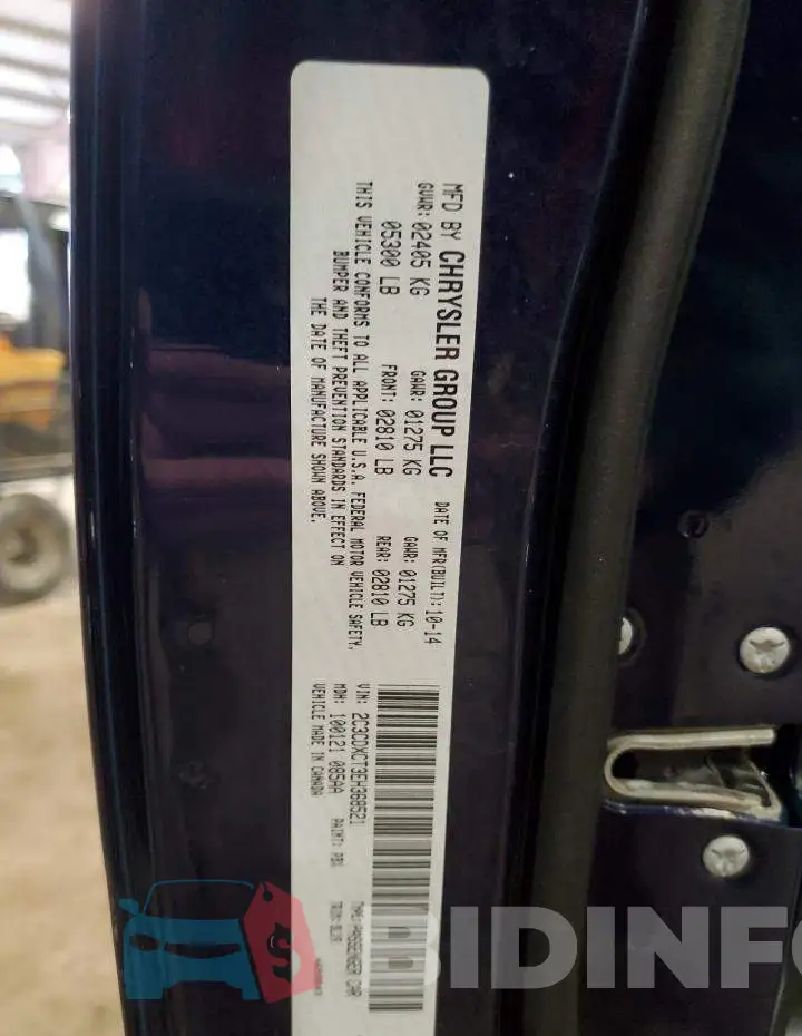 2C3CDXCT3EH368521 Photo# 13