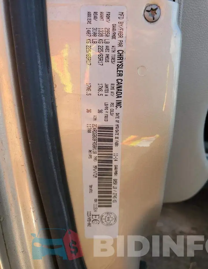2C4RDGBG9FR580118 Photo# 13