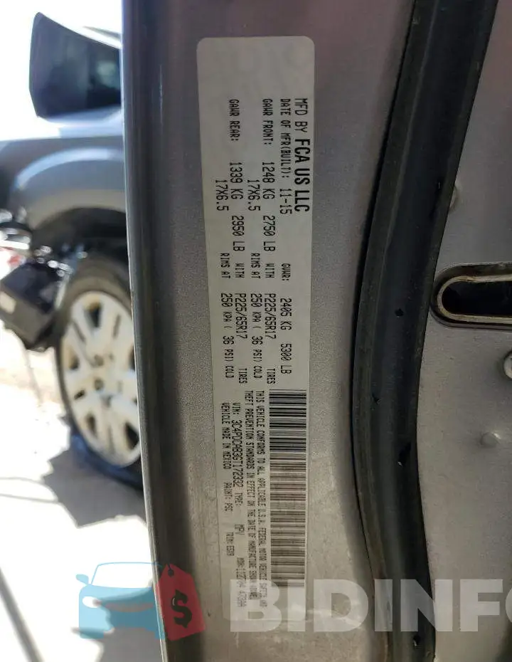 3C4PDCAB3GT172332 Photo# 14