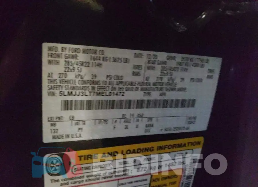 5LMJJ3LT7MEL01472 Photo# 14