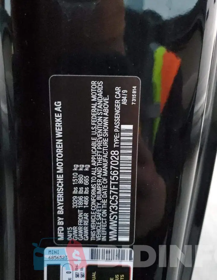 WMWSY3C57FT567028 Photo# 13