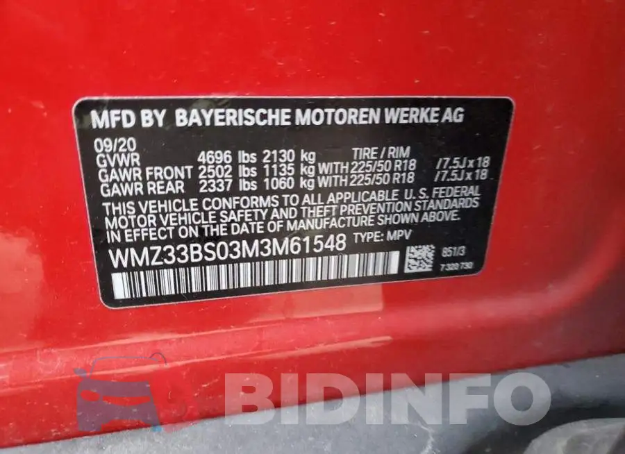 WMZ33BS03M3M61548 Photo# 12