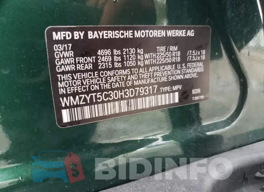 WMZYT5C30H3D79317 Photo# 12