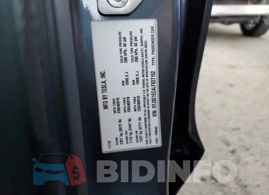 5YJ3E1EC4LF627152 Photo# 12