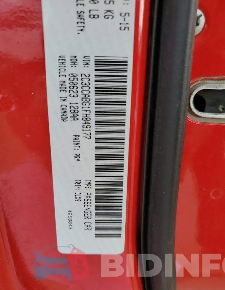 2C3CCABG1FH849177 Photo# 12