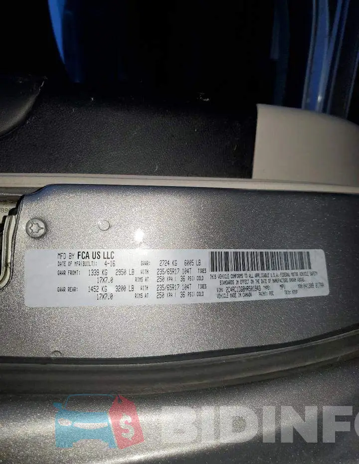 2C4RC1DG8HR501943 Photo# 12