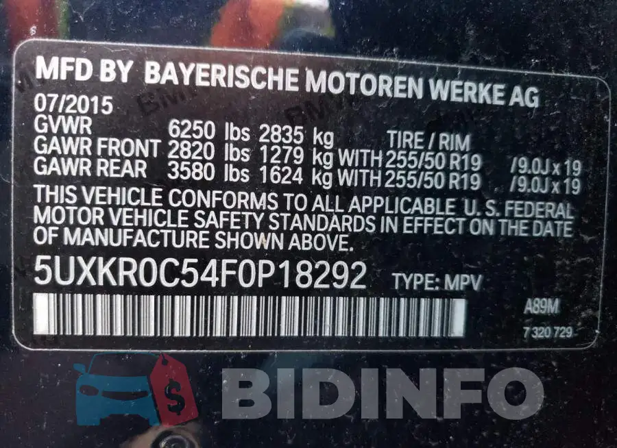 5UXKR0C54F0P18292 Photo# 13