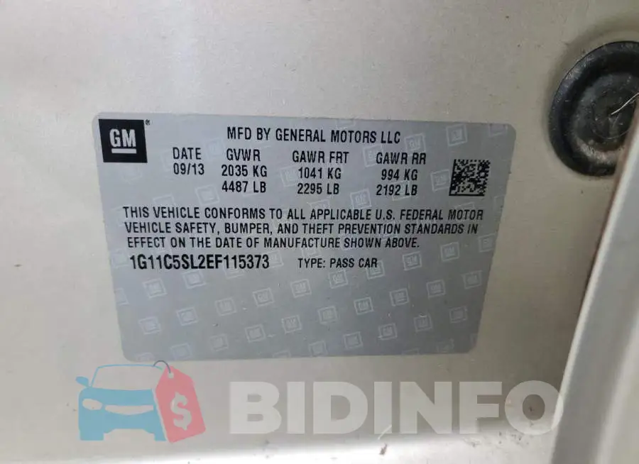 1G11C5SL2EF115373 Photo# 12