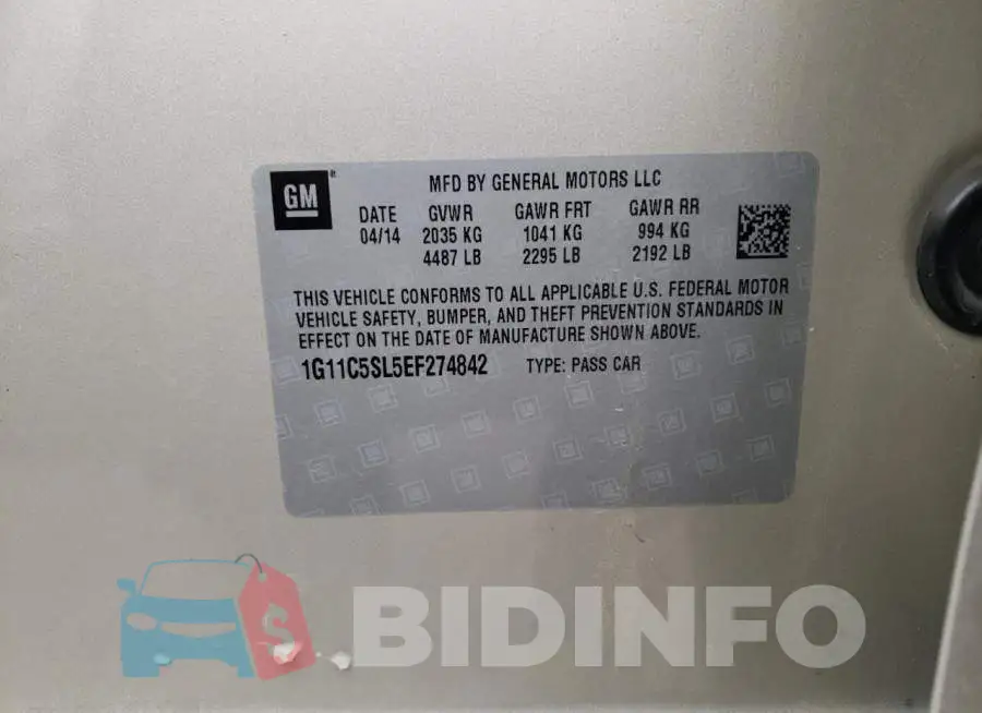 1G11C5SL5EF274842 Photo# 12