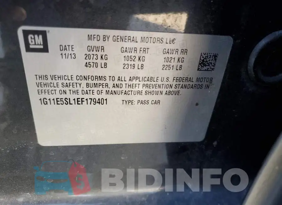 1G11E5SL1EF179401 Photo# 12