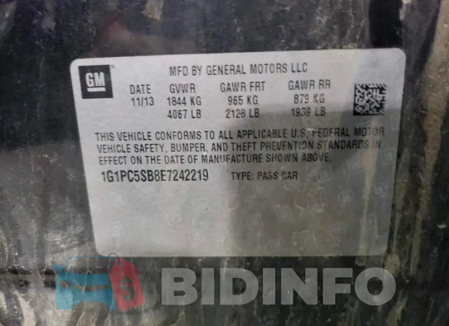 1G1PC5SB8E7242219 Photo# 13