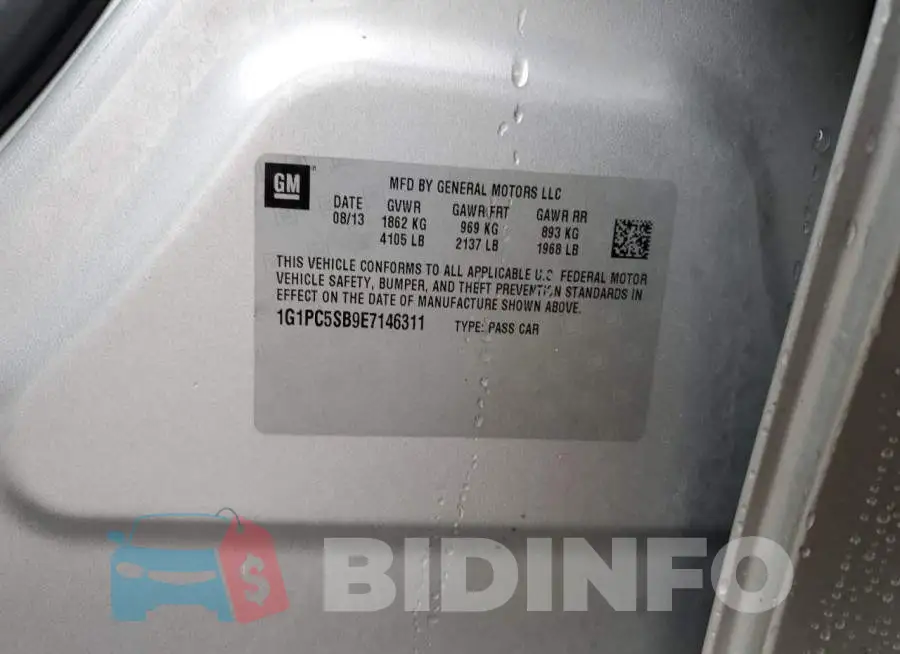 1G1PC5SB9E7146311 Photo# 13