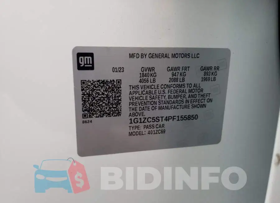 1G1ZC5ST4PF155850 Photo# 12