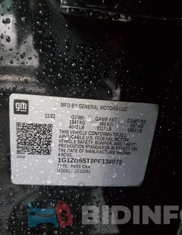 1G1ZD5ST2PF134072 Photo# 12